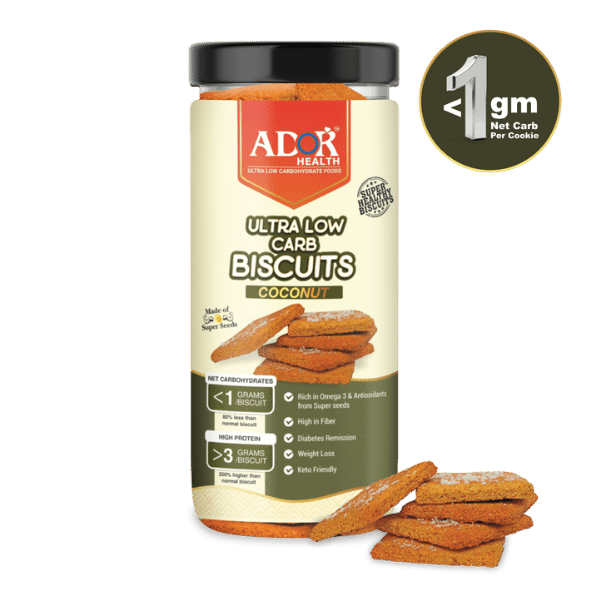 Ultra Low Carb Biscuits : Coconut Flavour (200 Gram)