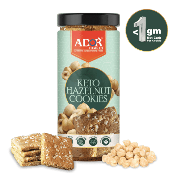 Keto Hazelnut Cookies | No soya | No Gluten | (200 Gram)