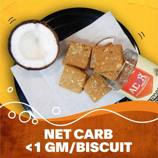 Ultra Low Carb Biscuits : Coconut Flavour (200 Gram)