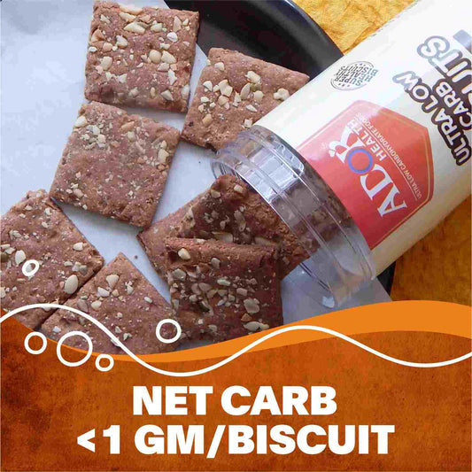 Ultra Low Carb Biscuits : Jeera Flavour (200 Gram)